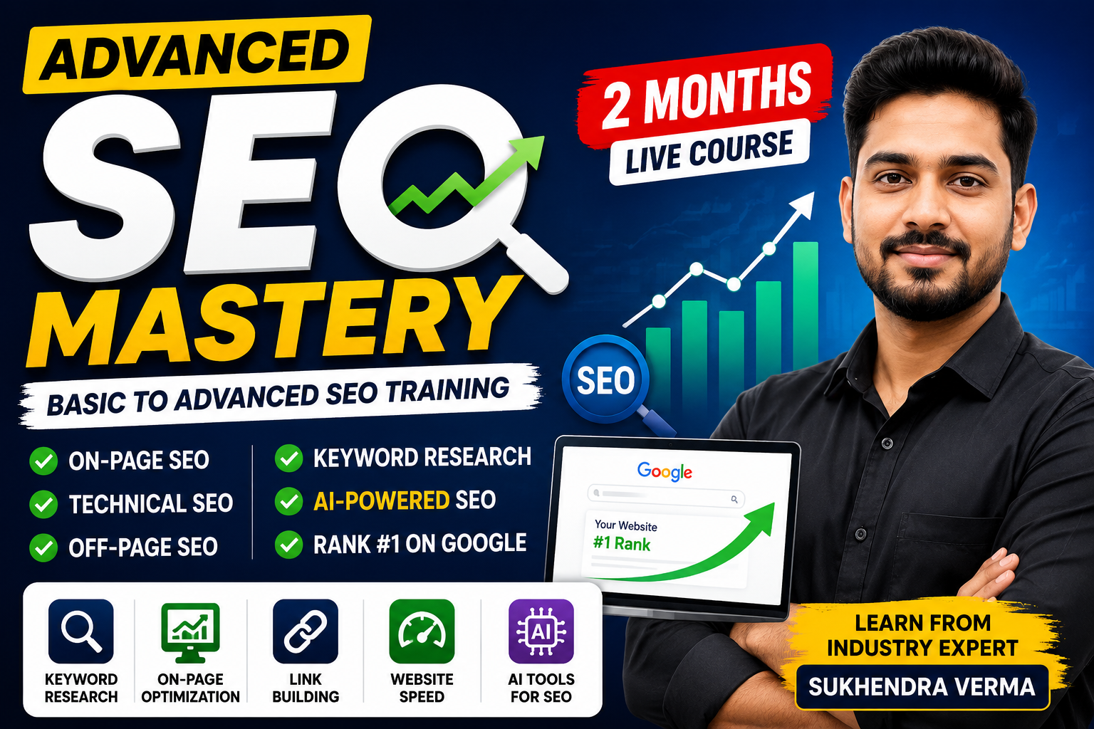 Basic to Advanced SEO Training with Live Practical Classes
